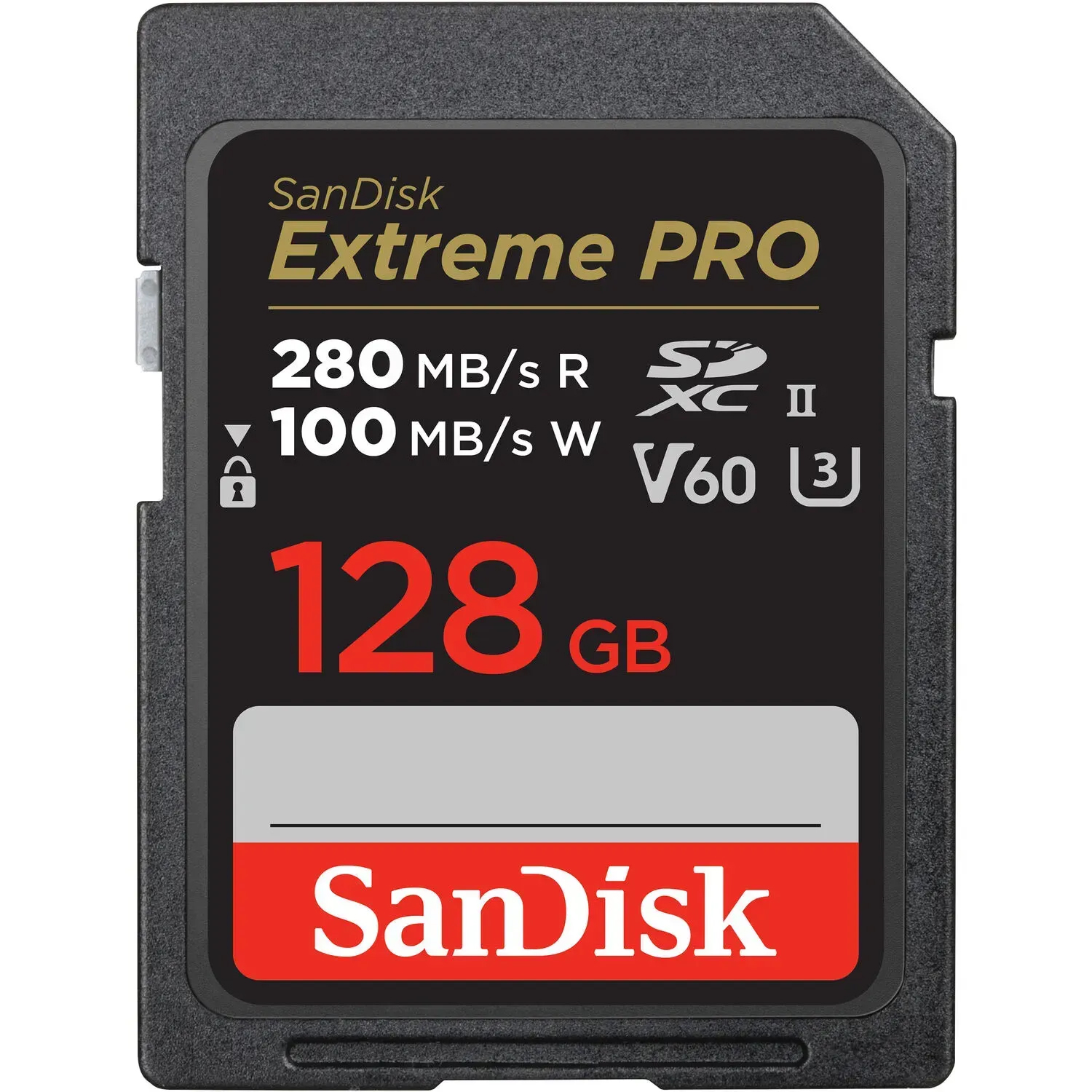 картинка Карта пам'яті SanDisk SD 128GB C10 UHS-II U3 R280/W100MB/s Extreme Pro V60 от магазина Chako.ua